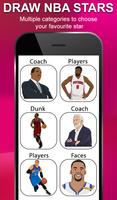 Draw NBA Basketball - Players, Face, Dunk & Coach پوسٹر