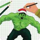 Superheroes : How to Draw 3D أيقونة