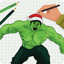 Superheros : How to draw in 3D! APK