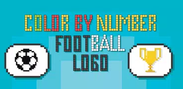 Pixel art football coloring