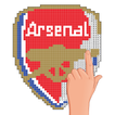 ”Pixel art football coloring