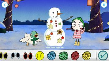Sarah & Duck: Build a Snowman скриншот 2