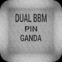 Dual BM Pin Ganda الملصق
