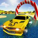 Flottant Voiture Courses Eau Surfant Jeux APK