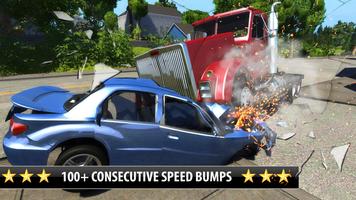 Voiture crash Simulateur Moteur Dommage Affiche