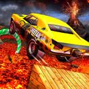 Flottant Voiture sur Lava Simulateur APK