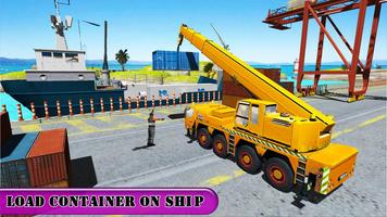 Heavy Cargo Ship Manual Crane Operator Fun Sim screenshot 3