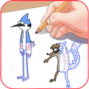 APK how to draw regular Show