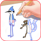 how to draw regular Show آئیکن