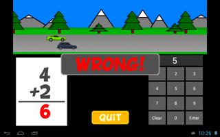 Racing Addition Kids Math Lite screenshot 1