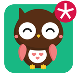 Tema cute owl biểu tượng