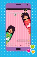 Tema Cute Girl syot layar 1