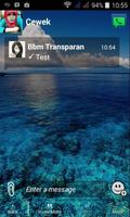 Tema Transparan for BBM® الملصق