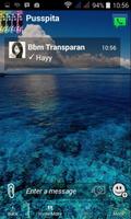 Tema Transparan for BBM® اسکرین شاٹ 1