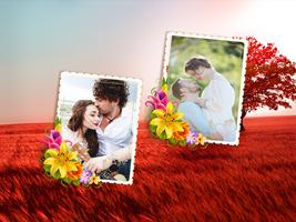 Nature Double Photo Frame الملصق