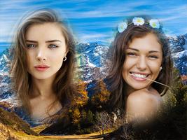 Nature Double Photo Frame تصوير الشاشة 1