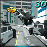 Futuristic Police Flying Car