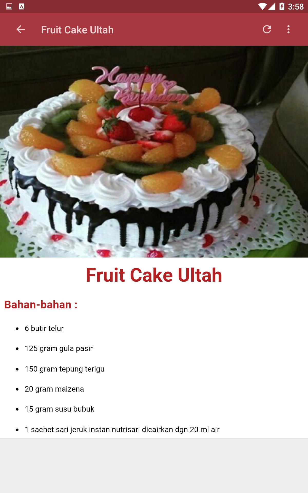 Aneka Resep Kue Ulang Tahun For Android Apk Download