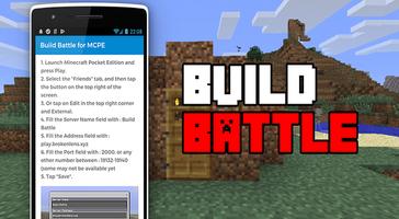 Poster Build Battle Server for MCPE