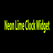 Neon Lime Clock Widget