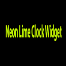 Neon Lime Clock Widget APK