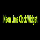 Neon Lime Clock Widget icon
