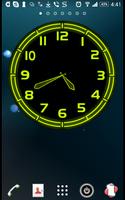 Neon Lime Clock Widget poster