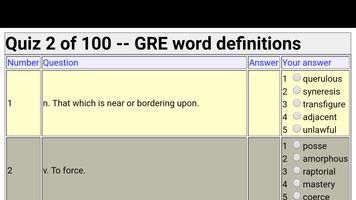 GRE 1400 word definitions By Magoosh Offline screenshot 1