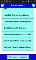 Android Hidden Codes and shotcut Screenshot 1