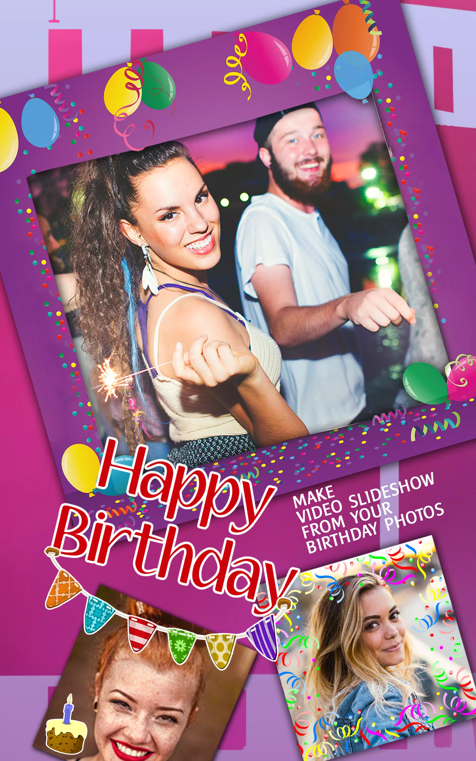 birthday video montage maker