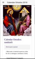 Calendar Ortodox 2018 plakat