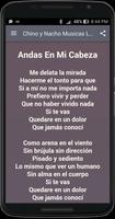 Chino y Nacho Músicas Letra स्क्रीनशॉट 1