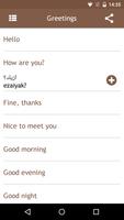 Egyptian Arabic Phrasebook تصوير الشاشة 3