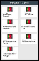 Portugal Téléviseurs Affiche