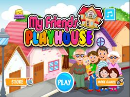 My Pretend House - Kids Family & Dollhouse Games पोस्टर