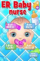 Baby ER Nurse: Infant Care & Doctor Games FREE الملصق