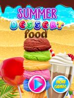 Beach Food Popsicles Ice Cream & Frozen Desserts Affiche