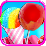 Candy Apples & Snow Cones - Frozen Dessert Food icône