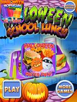 Halloween School Lunch plakat