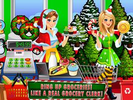 Supermarket Christmas Grocery Cartaz