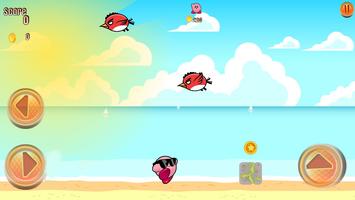 Super Kirby Beach Adventure capture d'écran 1