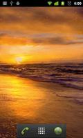 beach sunset live wallpaper ภาพหน้าจอ 1