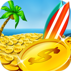 Beach Party Coin Dozer Game icône