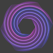Colorful Spinning Shapes Wallpaper