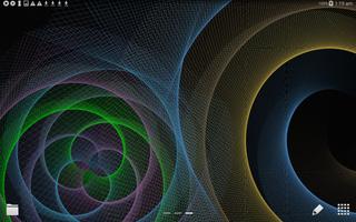 Colorful Spinning Shapes Wallpaper poster