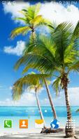 Palm Tree Beach Live Wallpaper ภาพหน้าจอ 3