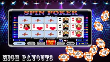 Spin Poker - Video Poker Slots اسکرین شاٹ 1