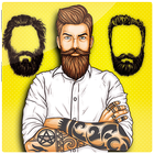 Beard and Hairstyle Photo Editor icône