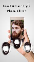 Beard and Hairstyle Photo Editor Affiche