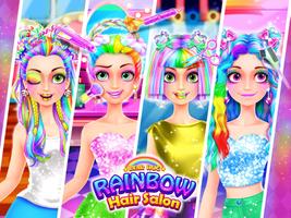 Rainbow Hair Salon - Dress Up Affiche